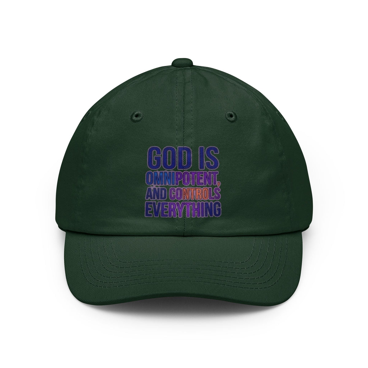 Color: Forest Green | God Controls Everything Dad Hat