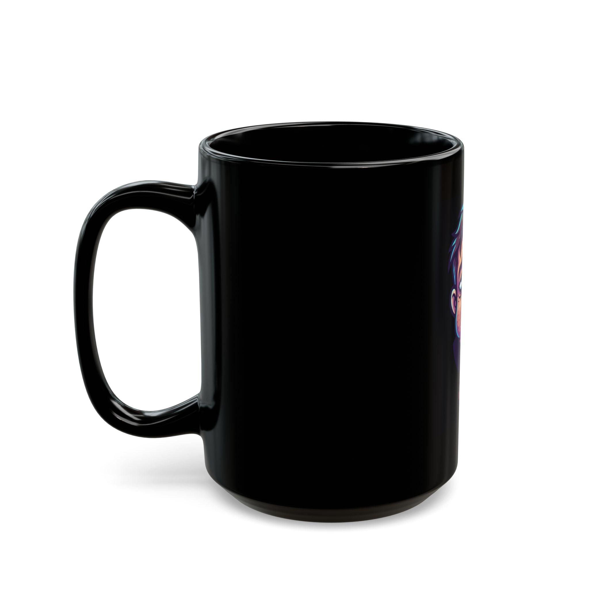 "Forgive Me Father Too Much Candy" Black Ceramic Mug — Graphic