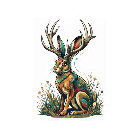 "Jackalope (American Folklore)" Sticker — Main
