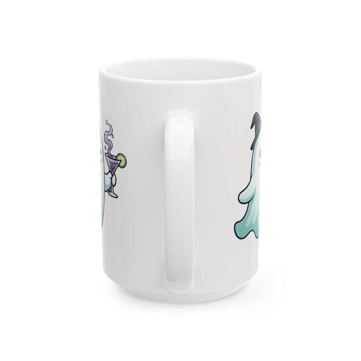"I'm Here For The Boos" White Ceramic Mug — Graphic