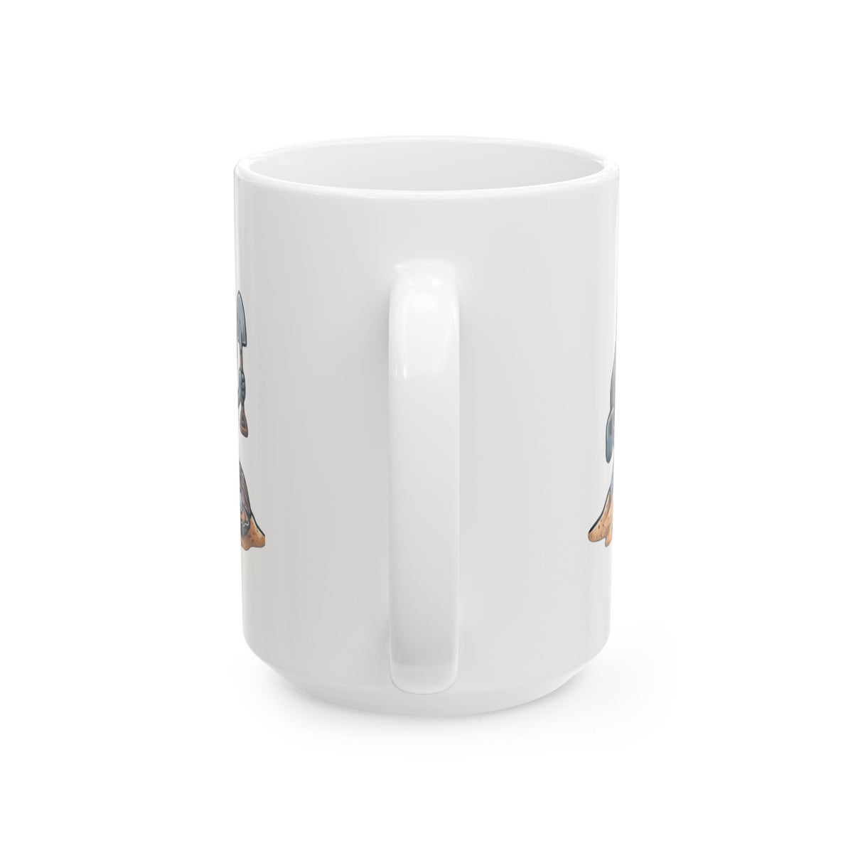 "Digging For The Big Pearl" White Ceramic Mug — Graphic