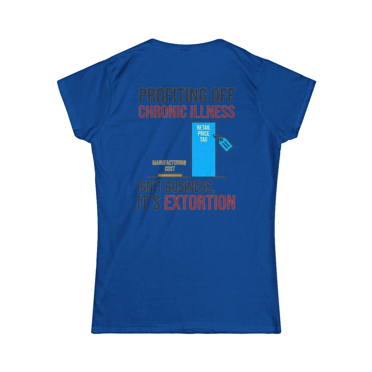 Color: Royal | Protest Series - Healthcare Is A Right Women's Tee
