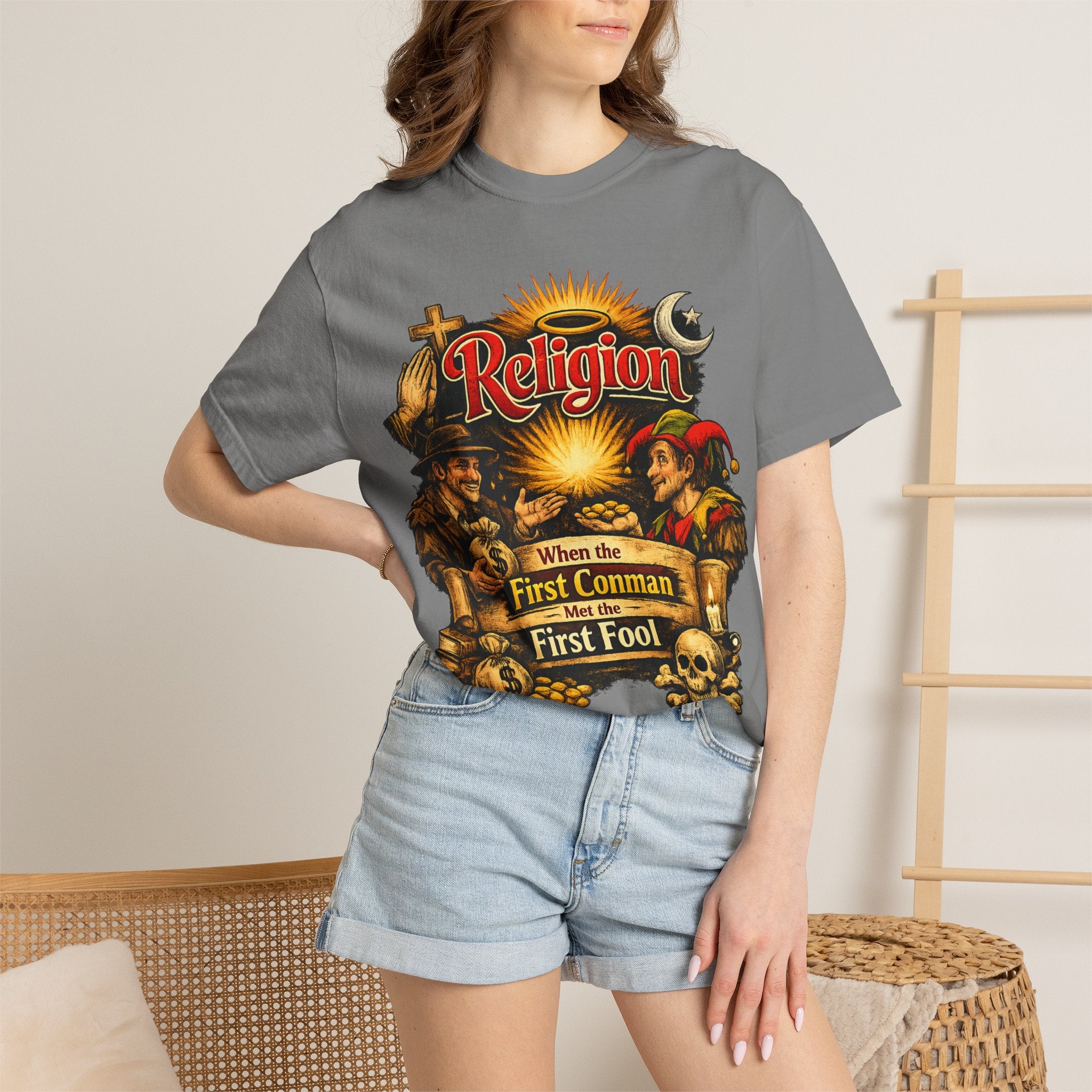 "The Original Transaction" Unisex Garment-Dyed T-shirt