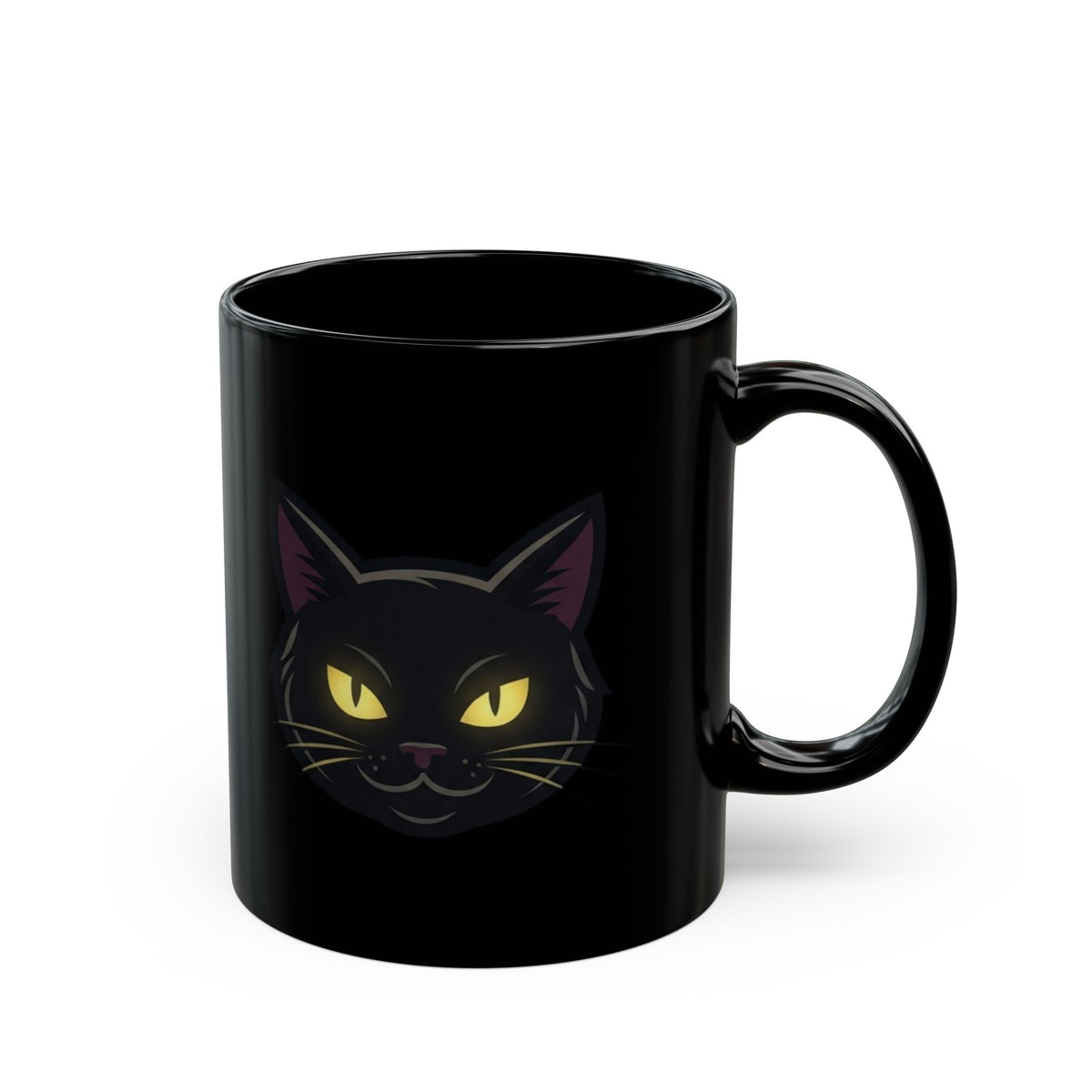"Unholy and Unbothered" Black Ceramic Mug — Graphic