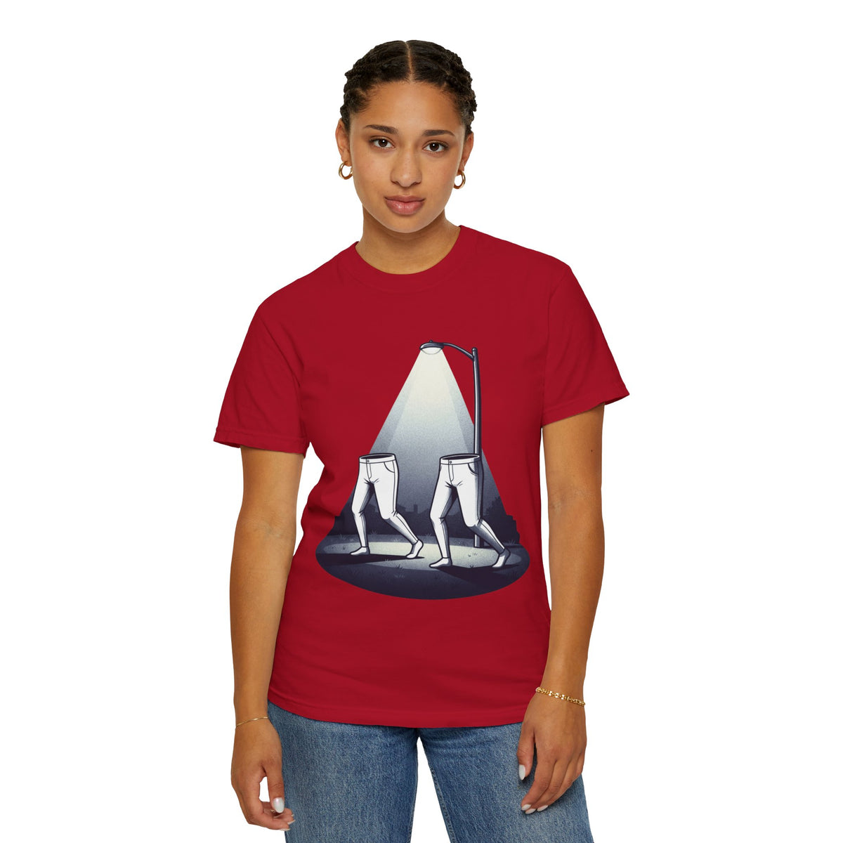 Color: Red | The Fresno Nightcrawlers (California, USA) Unisex Garment-Dyed Tee