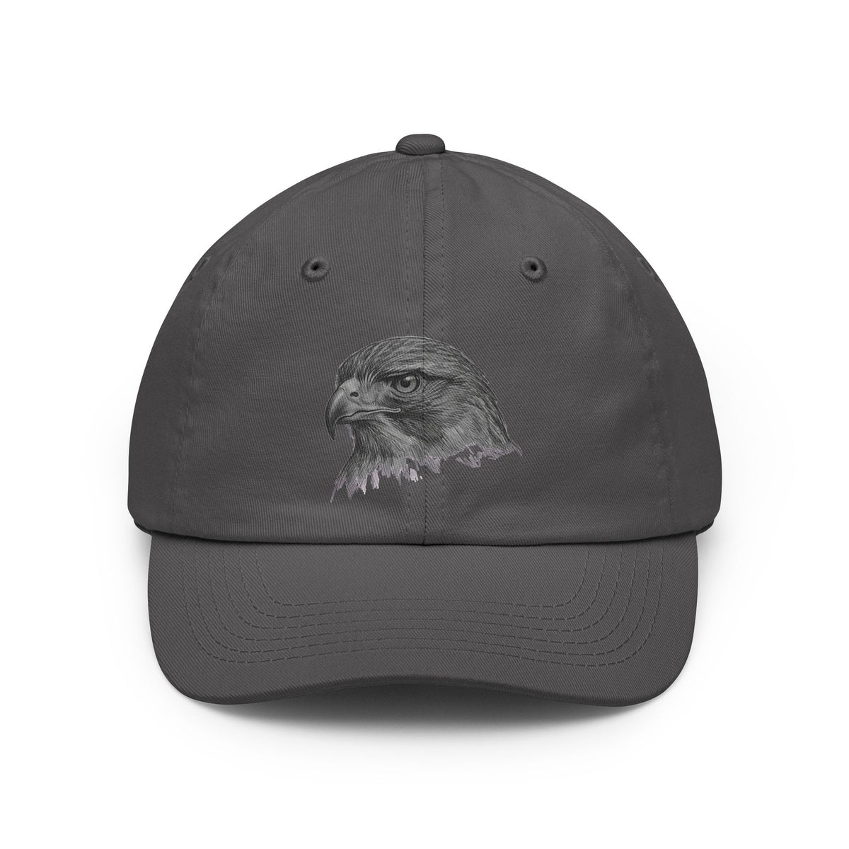 Color: Charcoal | Pencil Sketch Art Red-Tailed Hawk Dad Hat