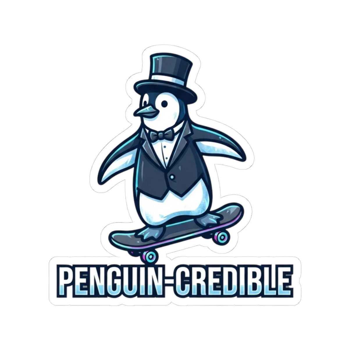 "Penguin Credible" Sticker — Main