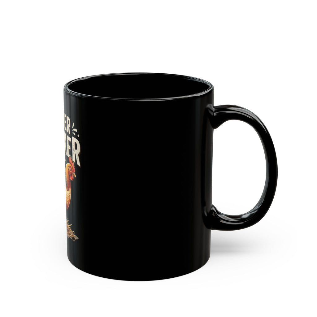 "Mother Clucker" Black Ceramic Mug