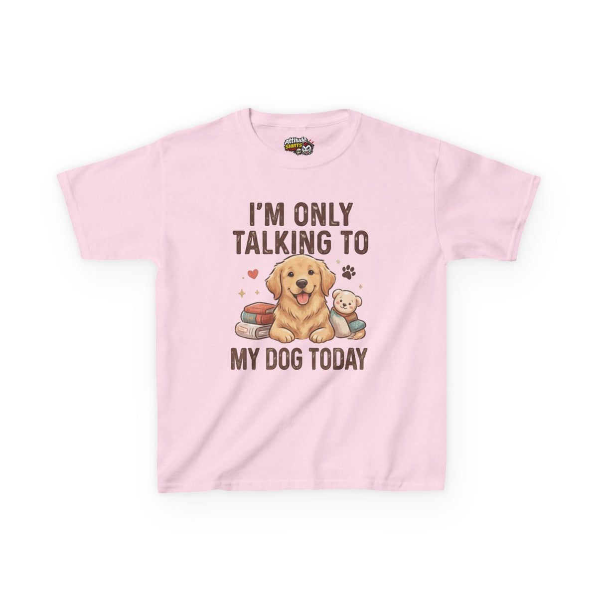 "I'm Only Talking To My Dog Today" Kids Tee