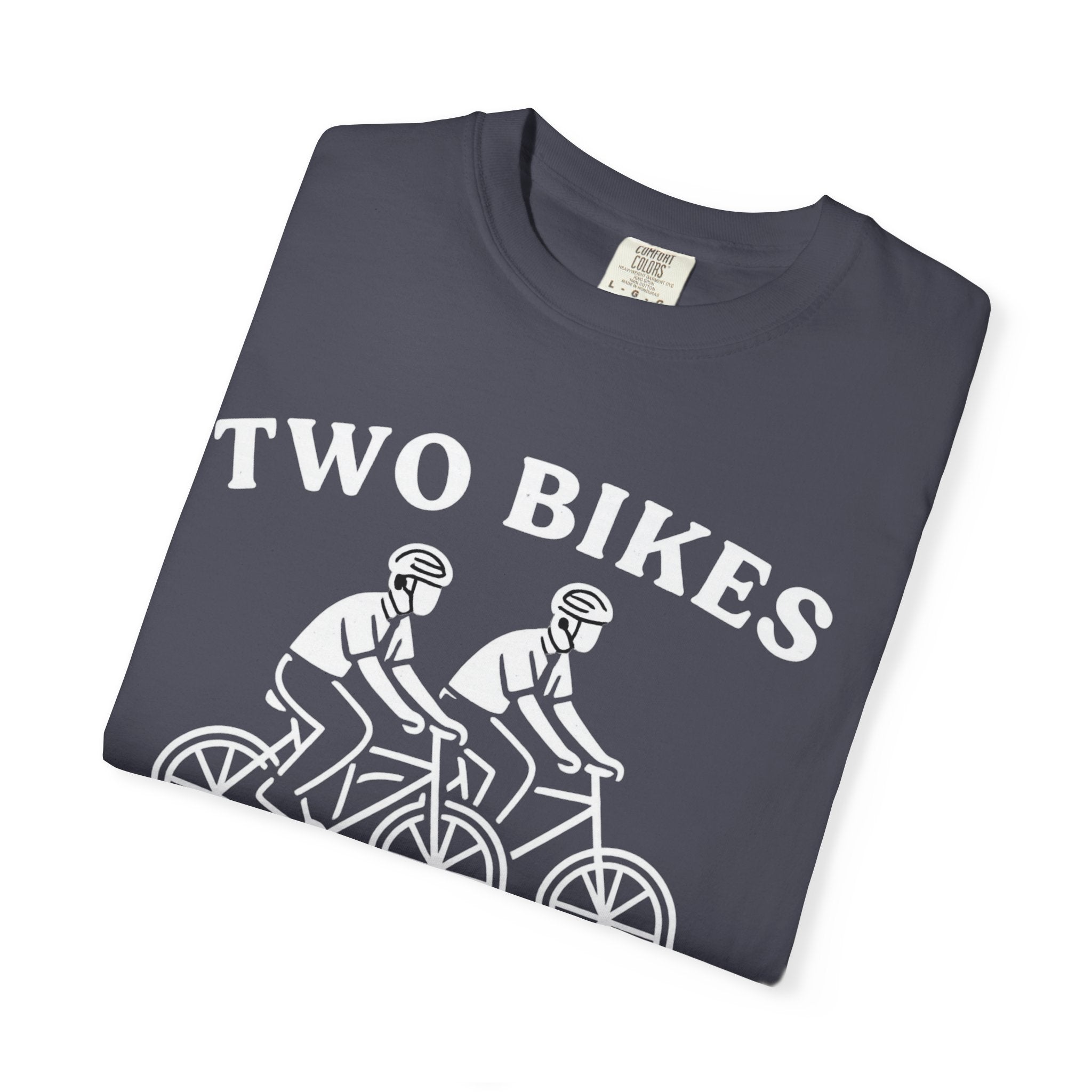 "Two Bikes, One Message" Unisex Garment-Dyed T-shirt