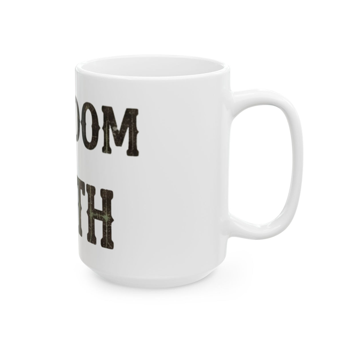 "Religious Freedom" White Ceramic Mug — Graphic