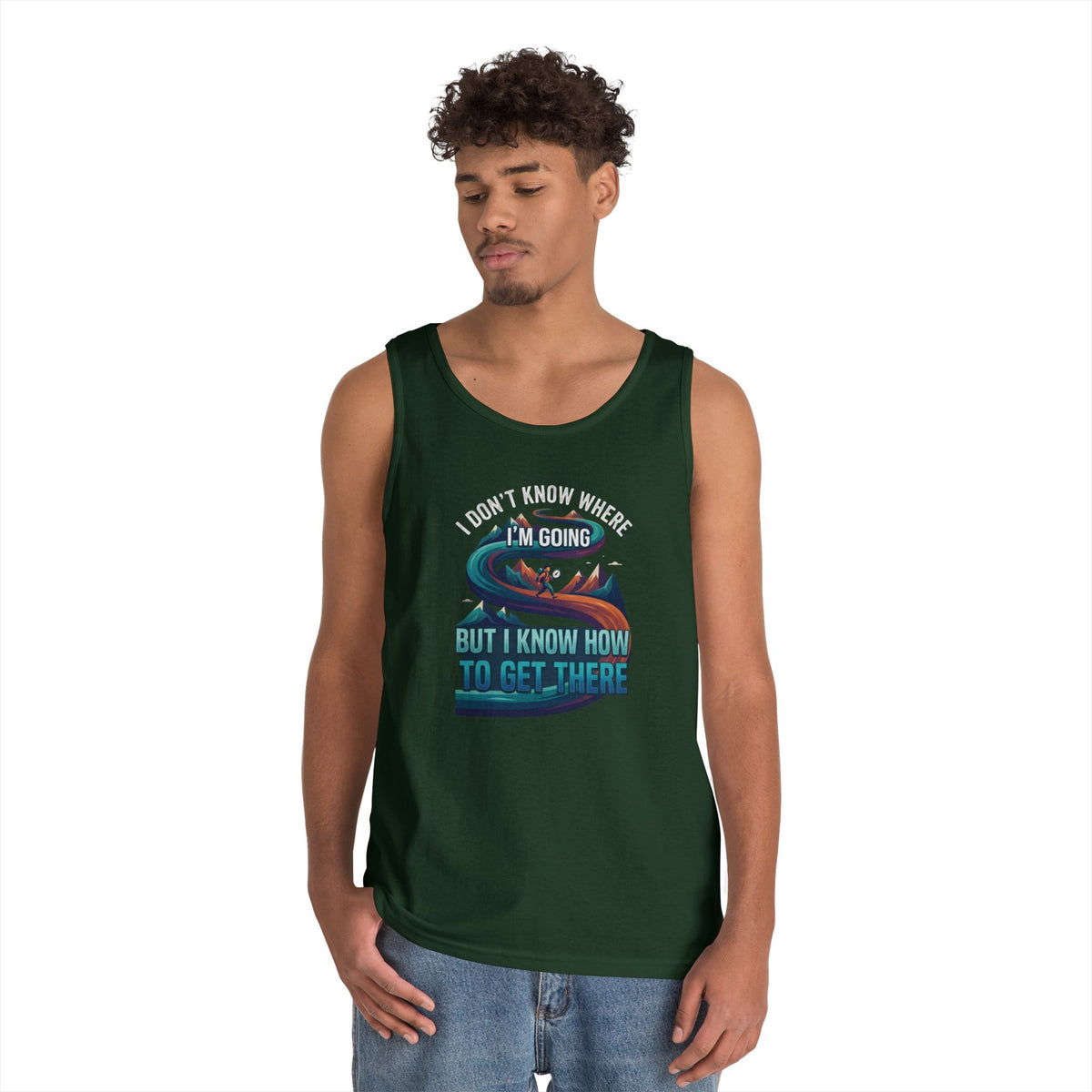 Color: Forest Green | I Don't Know Where I'm Going Tank Top
