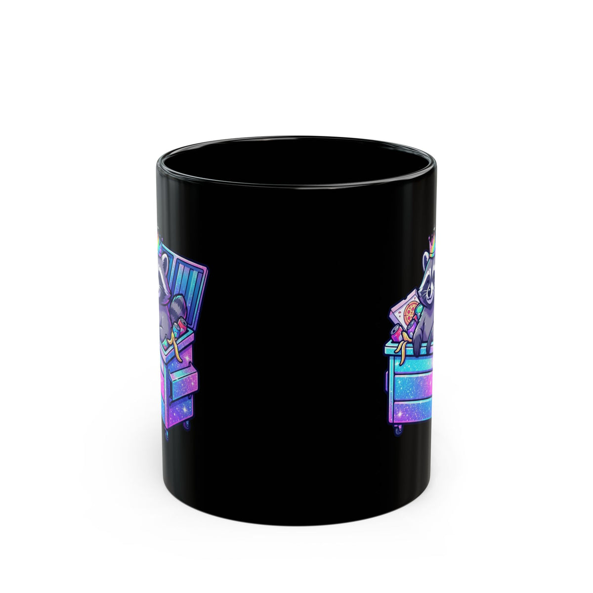 "Top Tier Trash" Black Ceramic Mug — Graphic