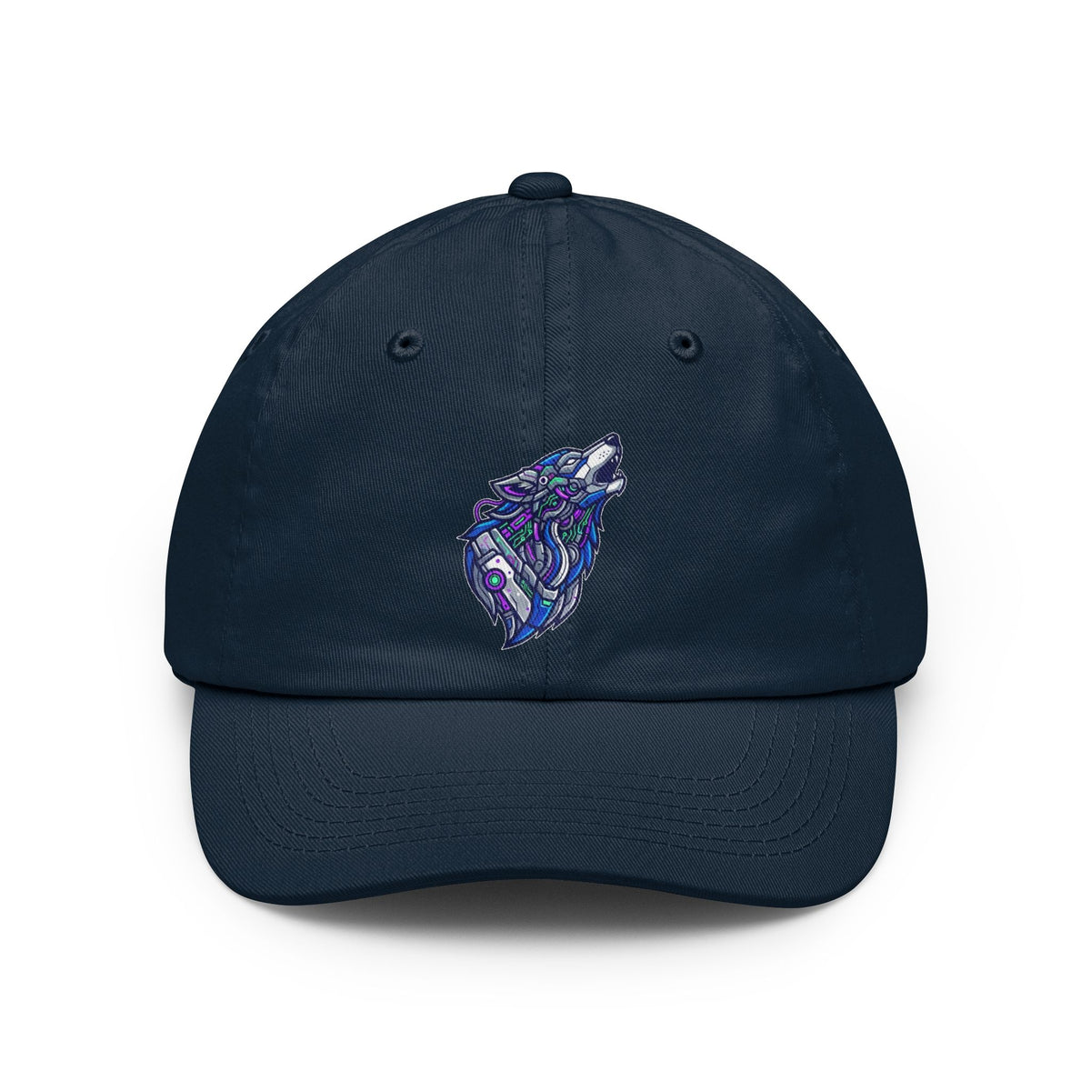 Color: Navy | Cyber Wolf Dad Hat