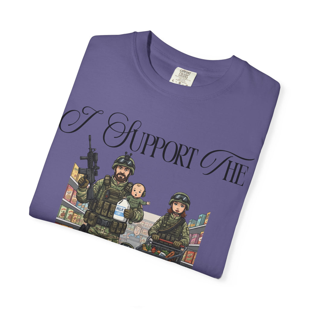"actical Grocery Run" Unisex Garment-Dyed T-shirt
