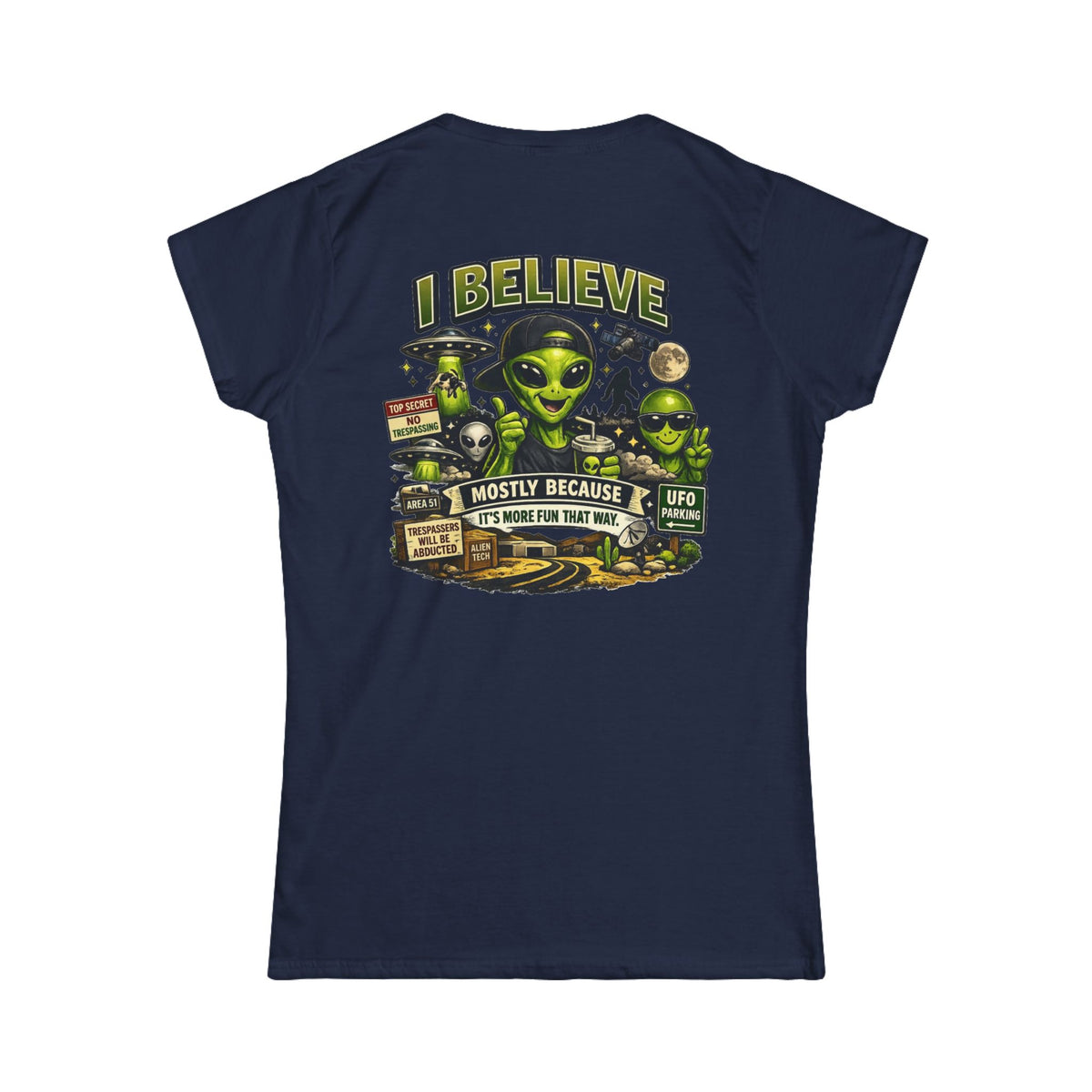 Color: Navy | I Believe Women's Tee