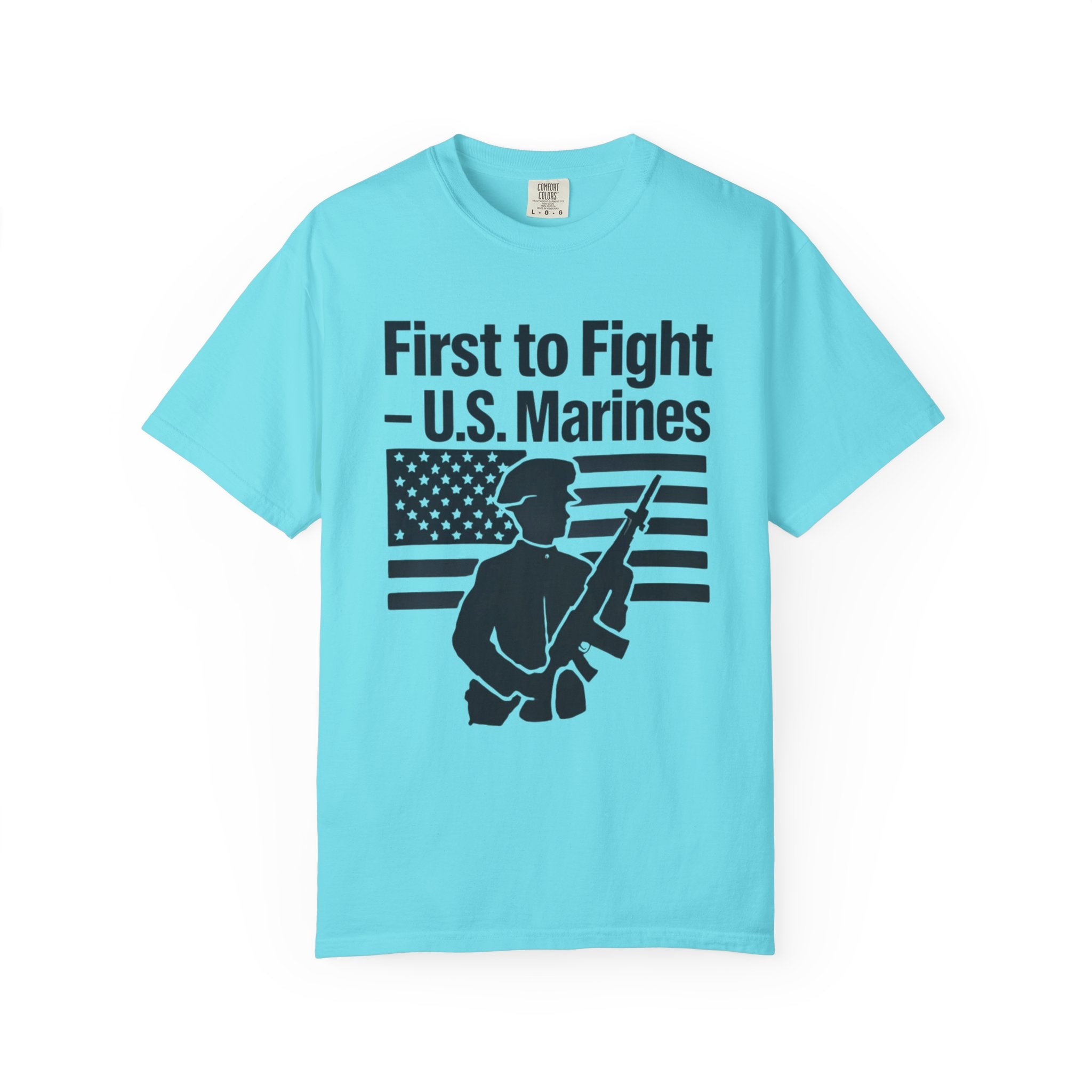 "First to Fight" Unisex Garment-Dyed T-shirt