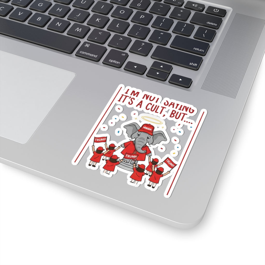 Red Hat Intervention Shirt | Kiss-Cut Sticker — AttitudeShirts