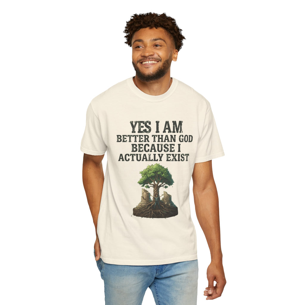 "I Exist" Unisex Garment-Dyed Tee