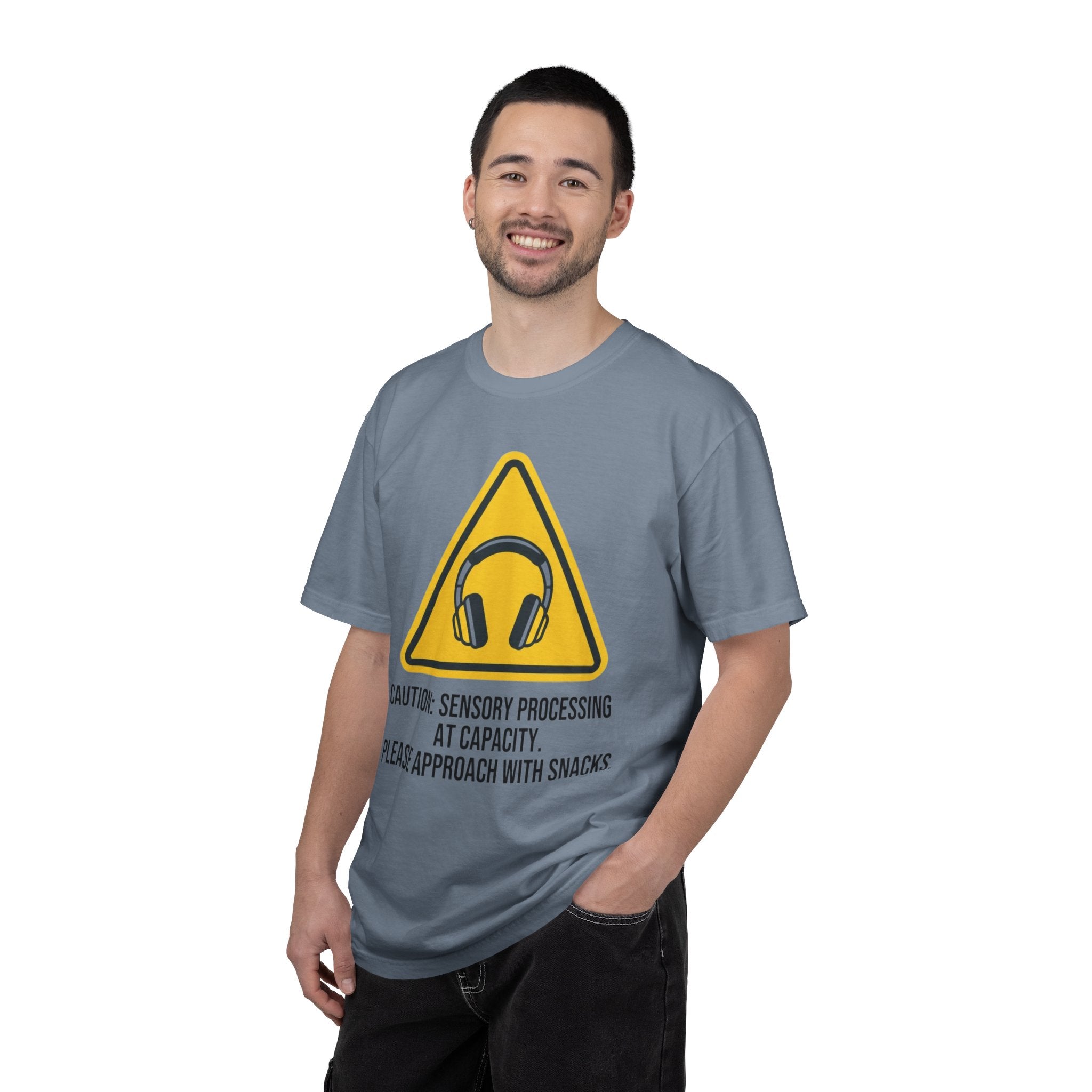 "Sensory At Capacity" Unisex Garment-Dyed Tee