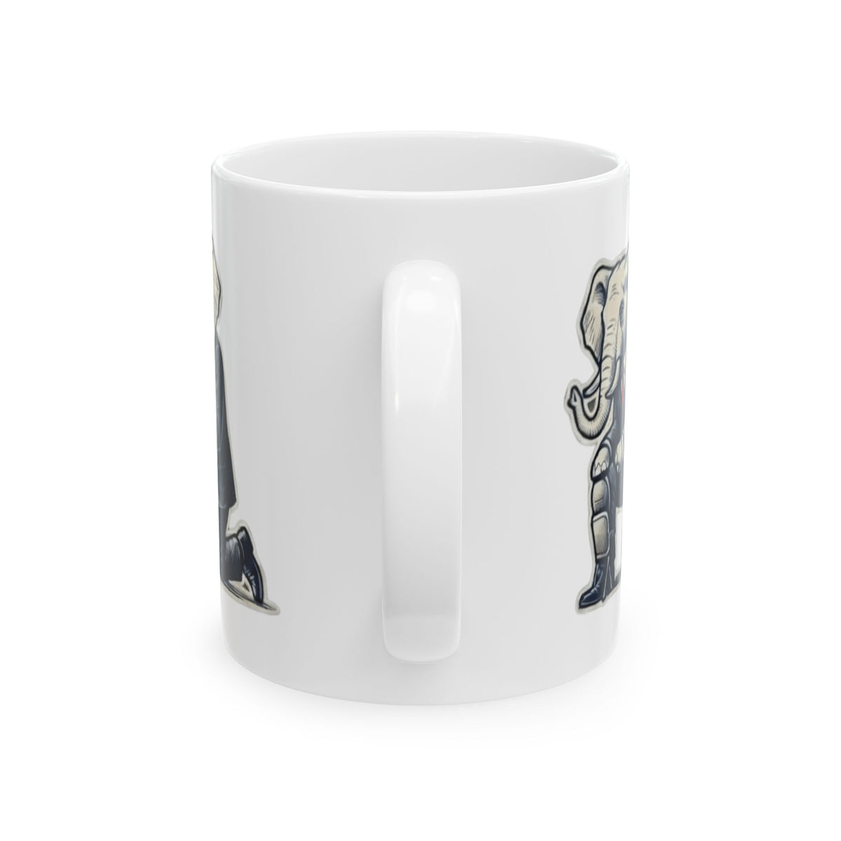 "The Knee Pad Caucus" White Ceramic Mug — Graphic