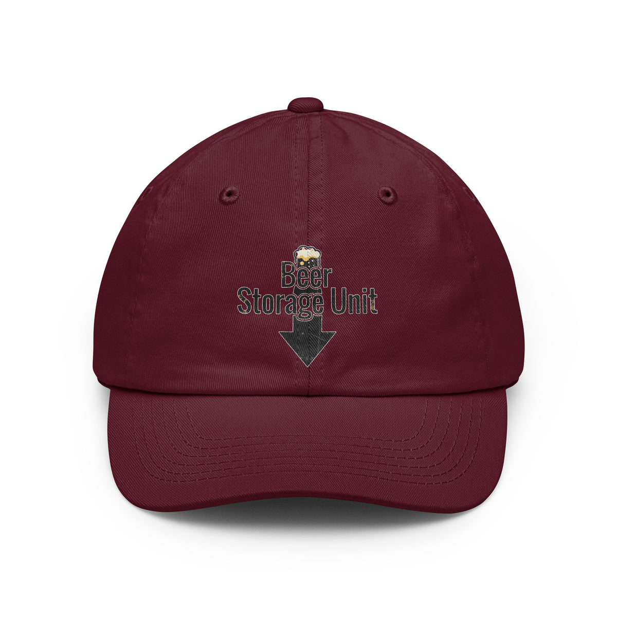 Color: Maroon | Beer Storage Unit – Premium Dad Bod | Dad Hat — AttitudeShirts