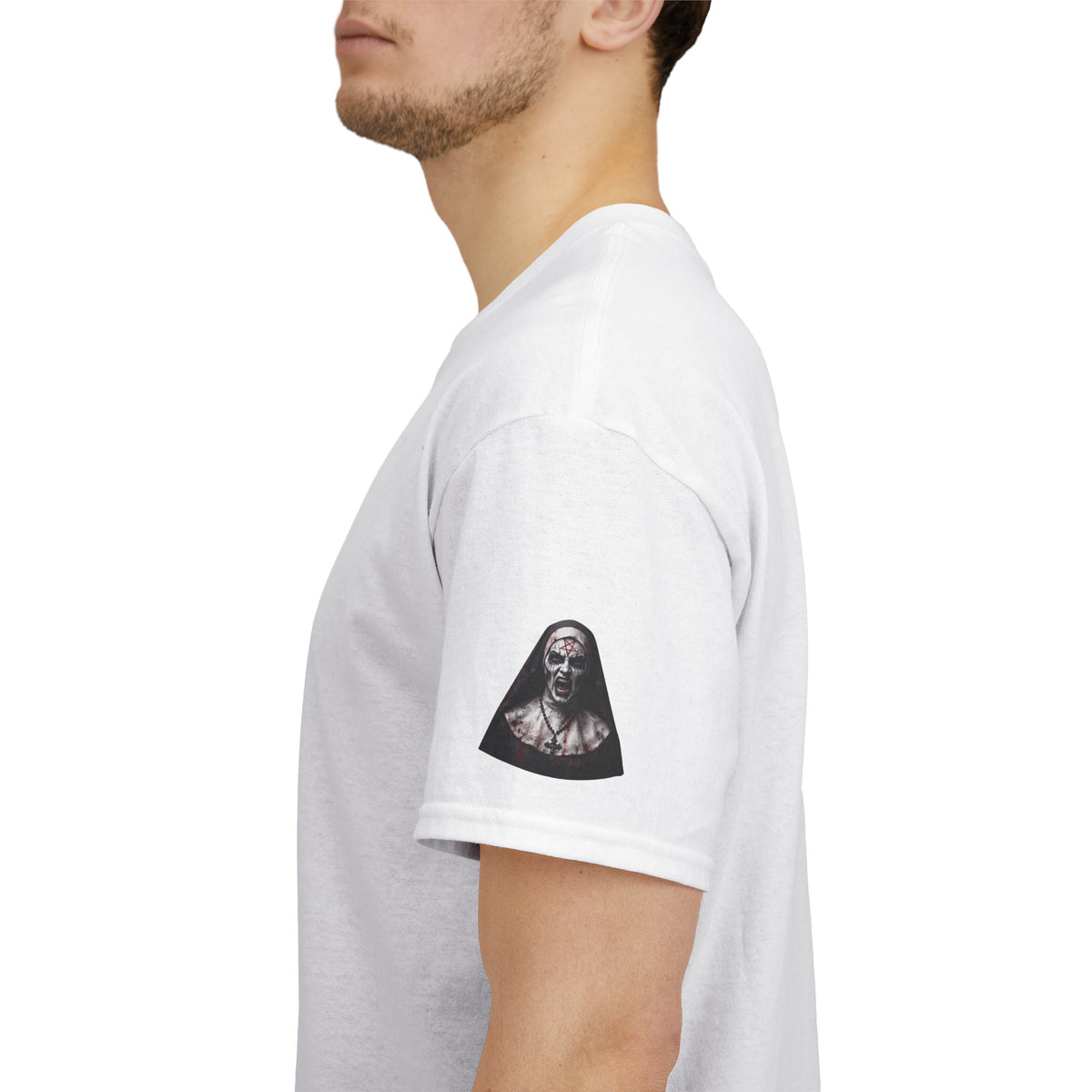 Color: White | Naughty Nun Premium Graphic Tee