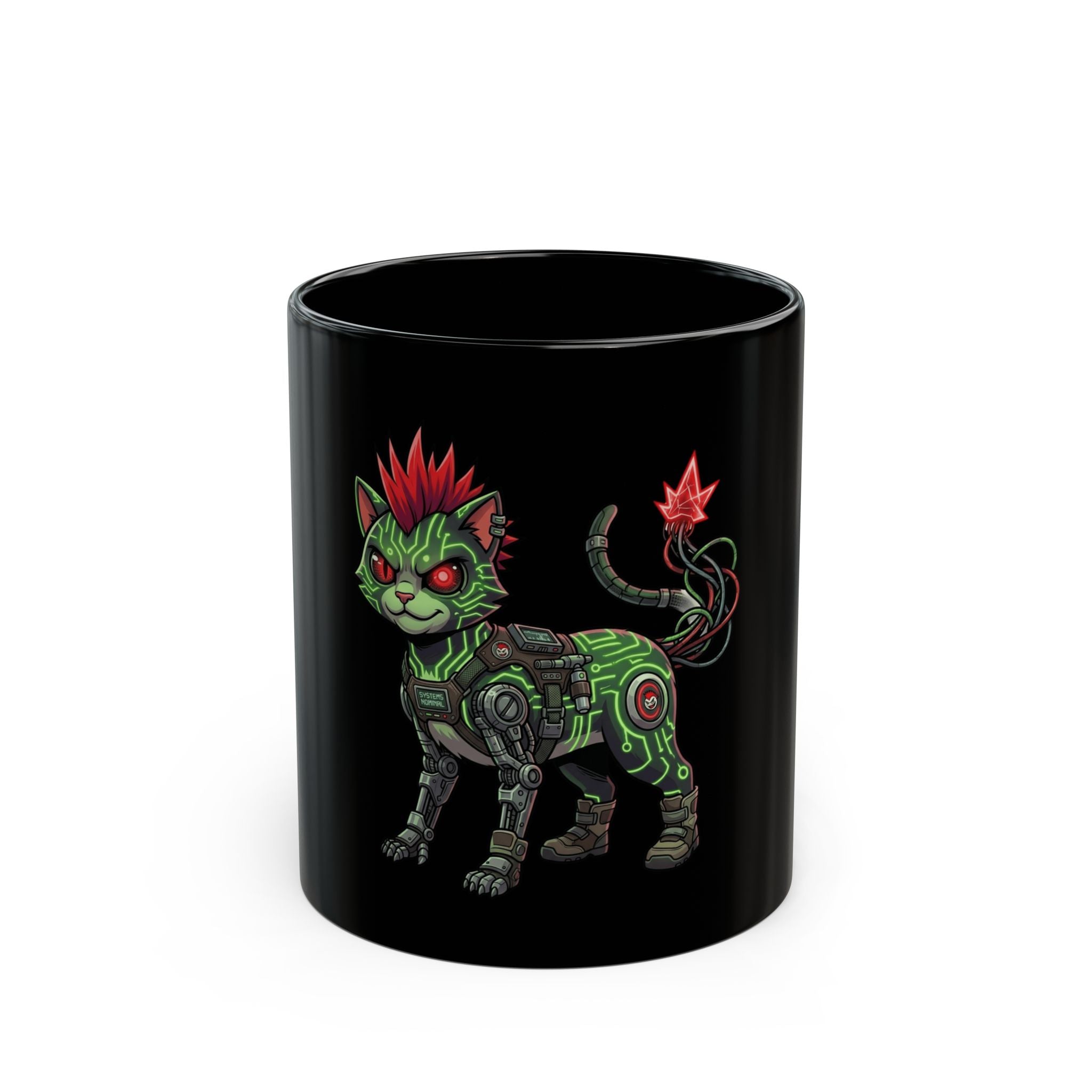 "Boots" Black Ceramic Mug