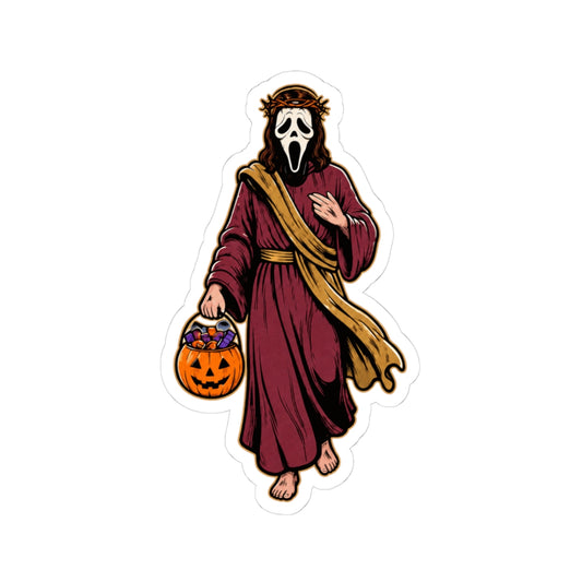 "Died for Your Sins, Came Back for the Candy" Sticker