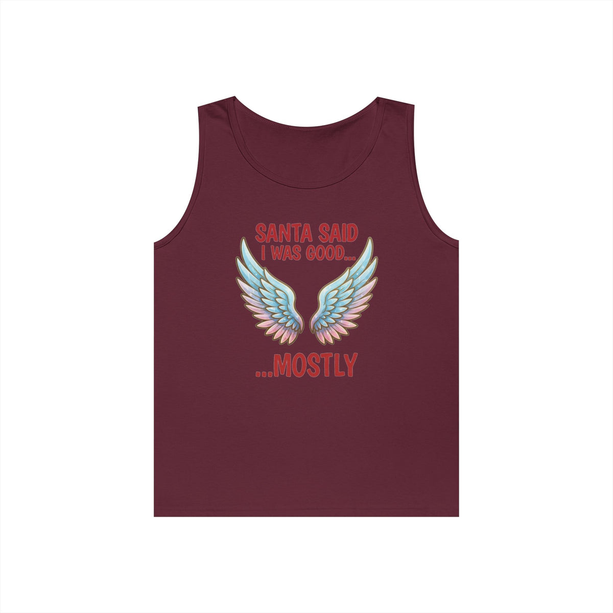 Color: Maroon | Santa Said I Was Good Tank Top