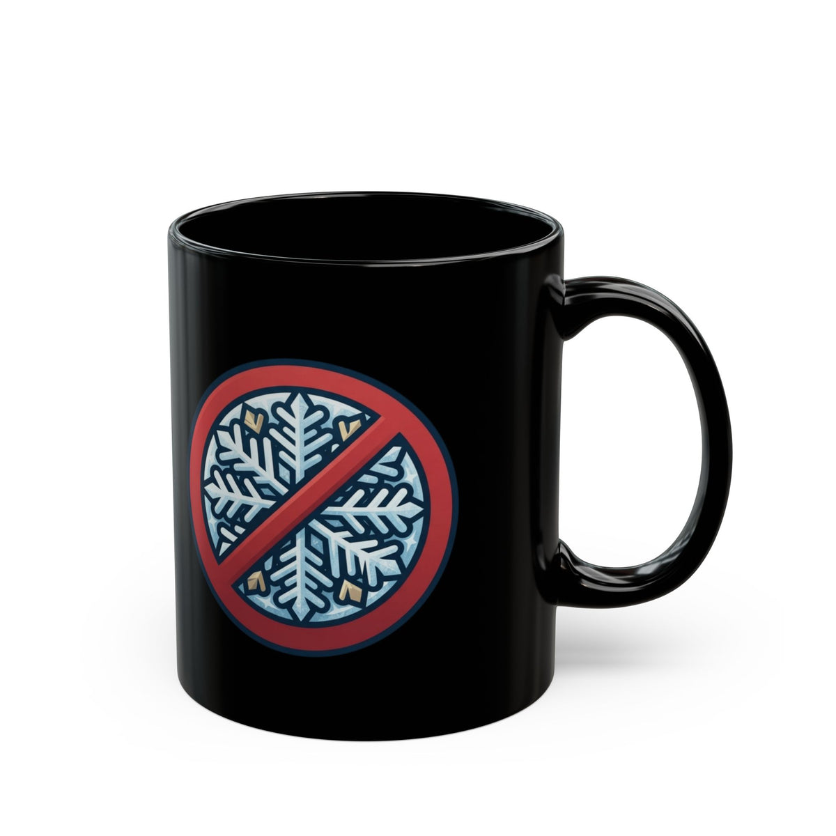 "Oh Come All Ye" Black Ceramic Mug — Graphic