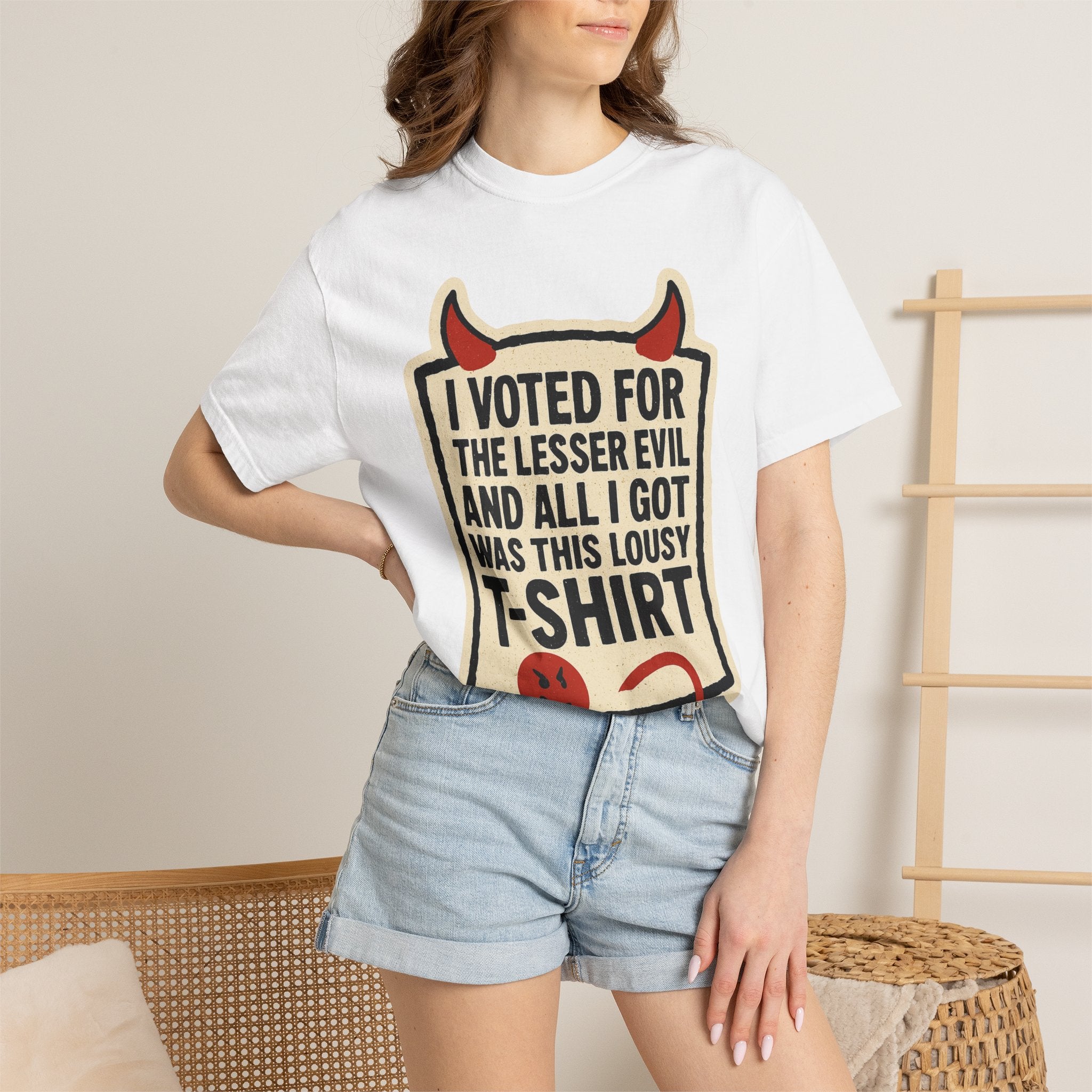 "Lesser Evil" Unisex Garment-Dyed T-shirt