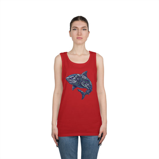 Color: Red | Cyber Shark Tank Top