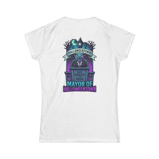 Color: White | Mayor Of Halloweentown Women's Tee