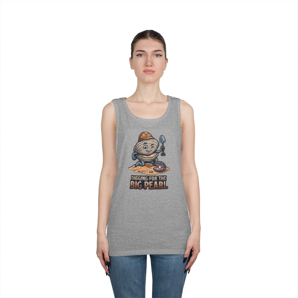 Color: Sport Grey | Digging For The Big Pearl Tank Top