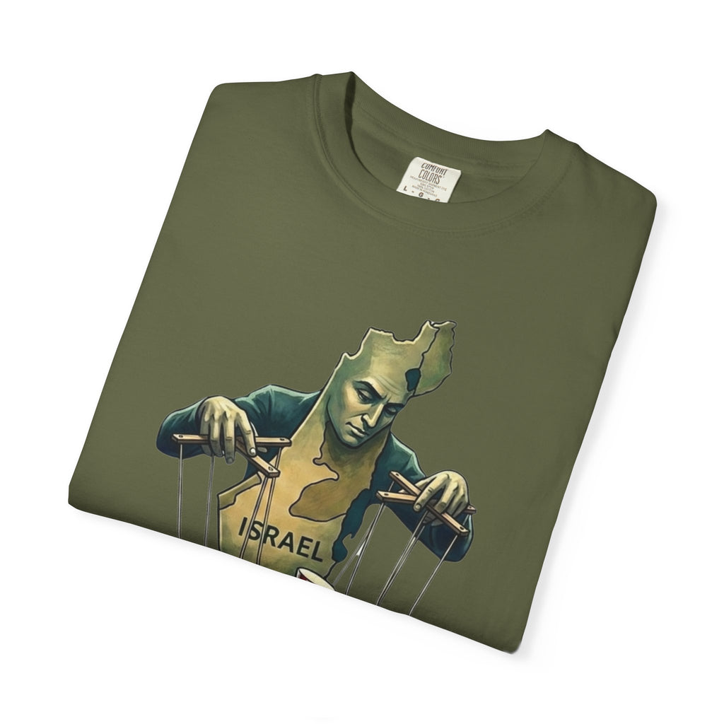 "The Global Puppet Master" Unisex Garment-Dyed T-shirt