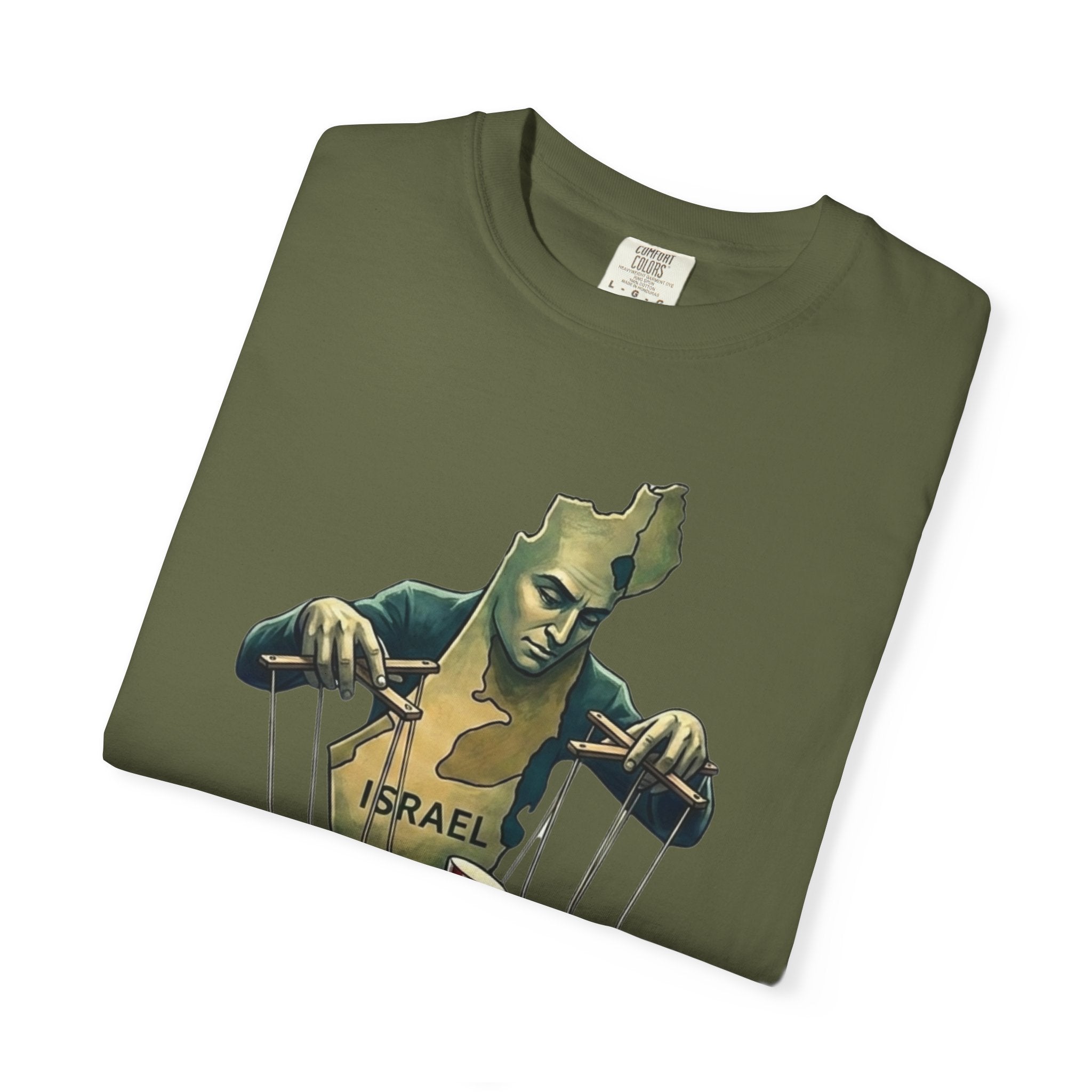 "The Global Puppet Master" Unisex Garment-Dyed T-shirt