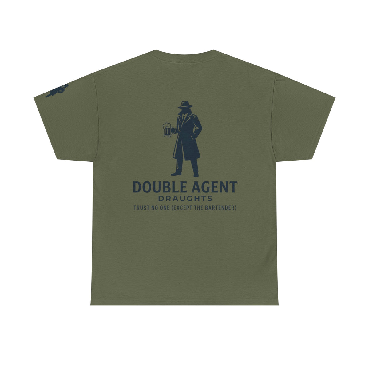 Color: Military Green | Double Agent Draughts Premium Graphic Tee