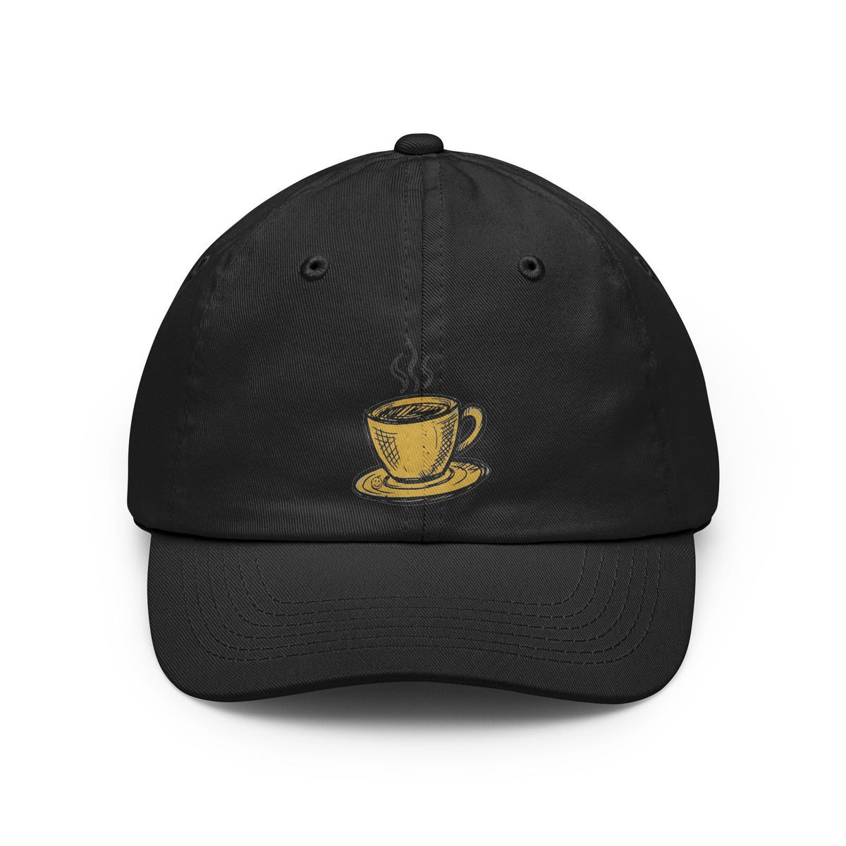 Color: Black | Happy Coffee Dad Hat