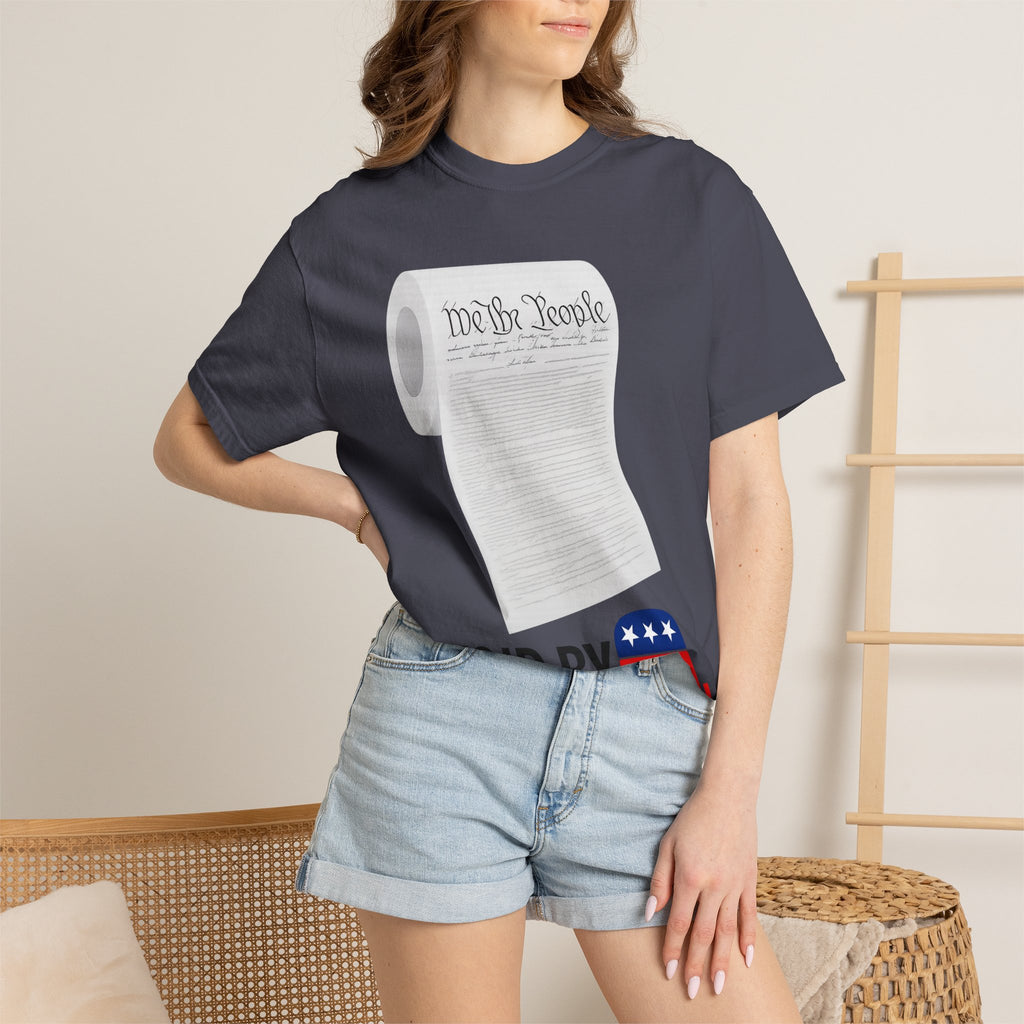 "Constitution Toilet Paper" Unisex Garment-Dyed T-shirt
