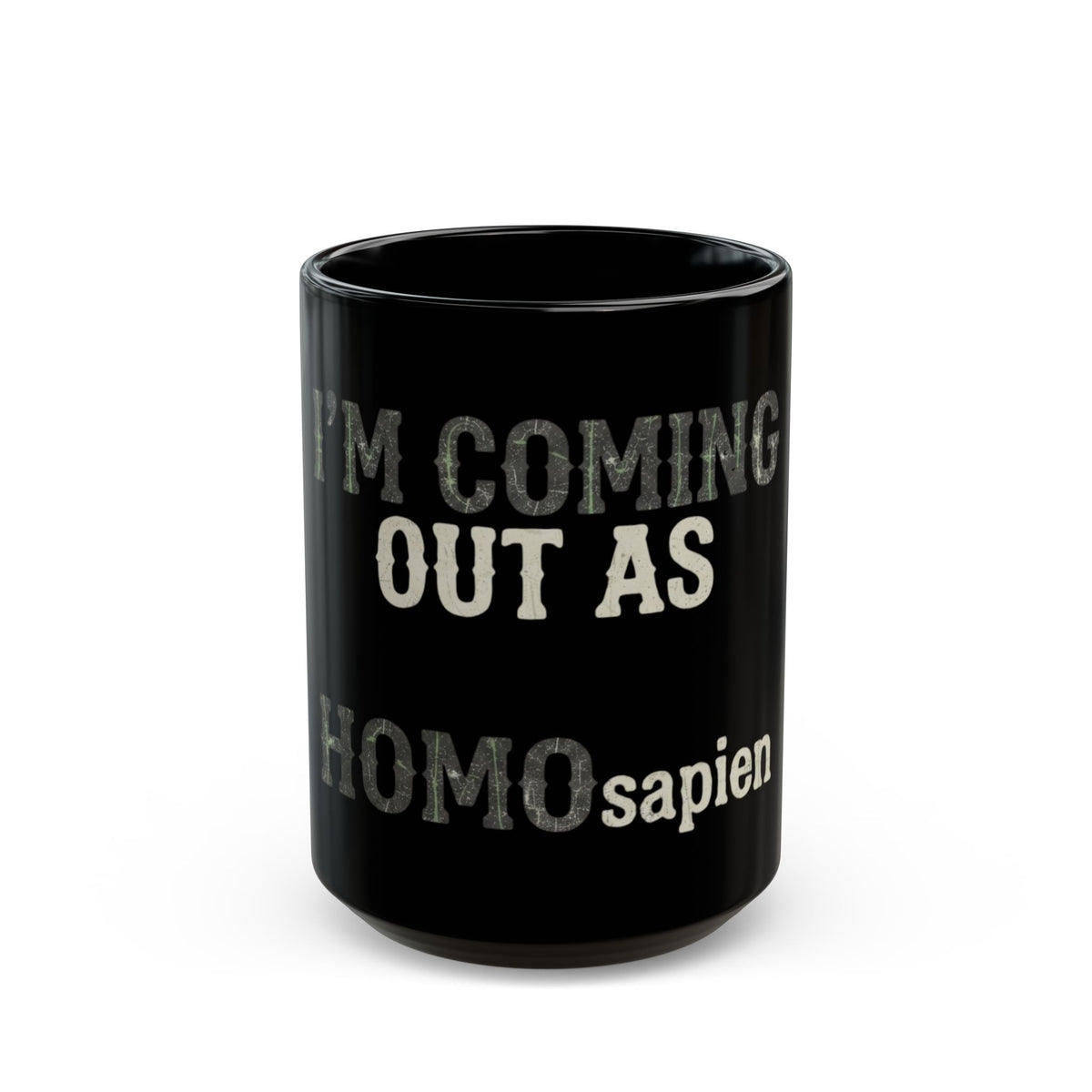 "I'm Coming Out" Black Ceramic Mug