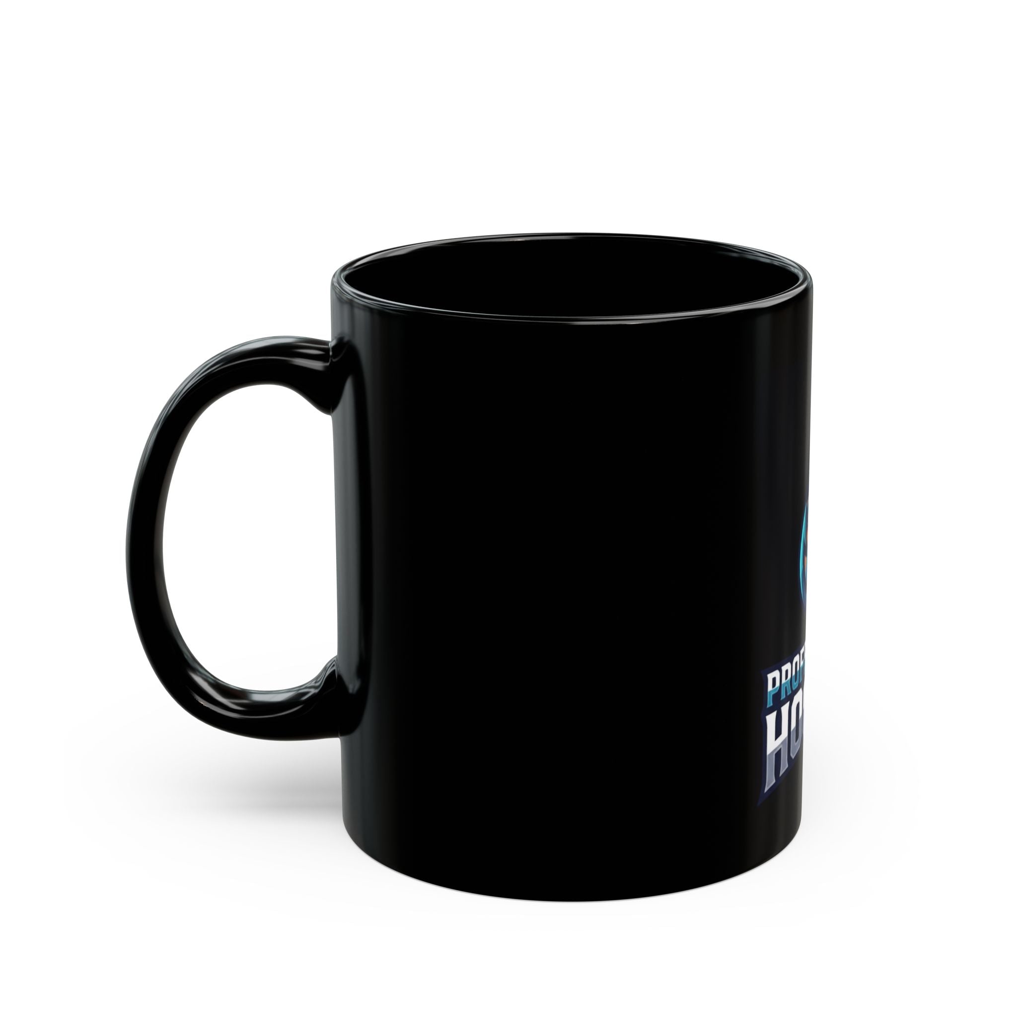 "Professional Hooker" Black Ceramic Mug — Graphic