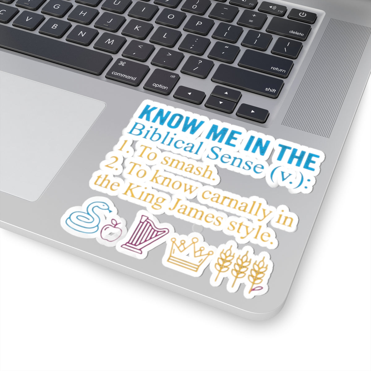 "Good Book Series Know Me In The Biblical Sense" Sticker — Main