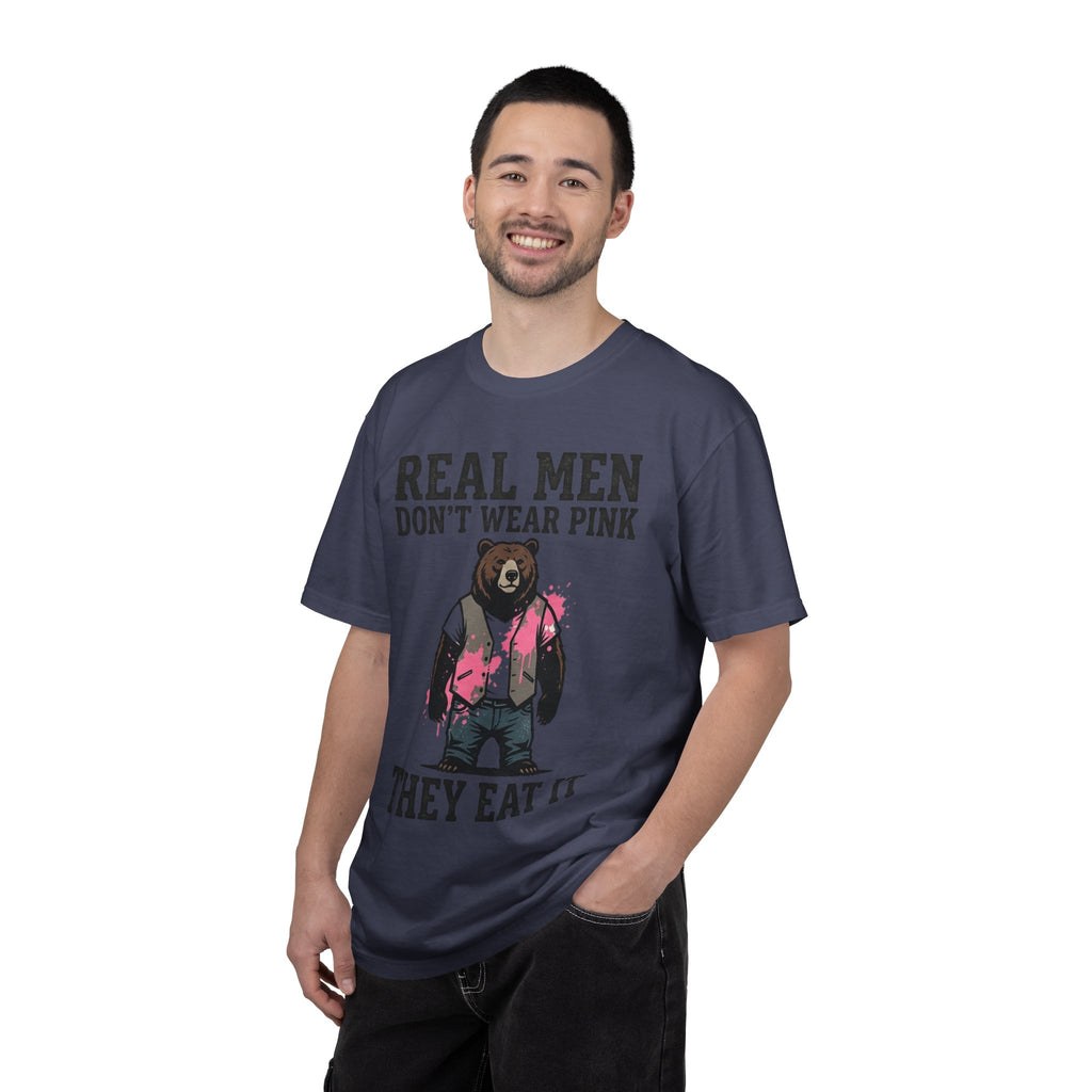 "Real Men Eat Pink" Unisex Garment-Dyed Tee