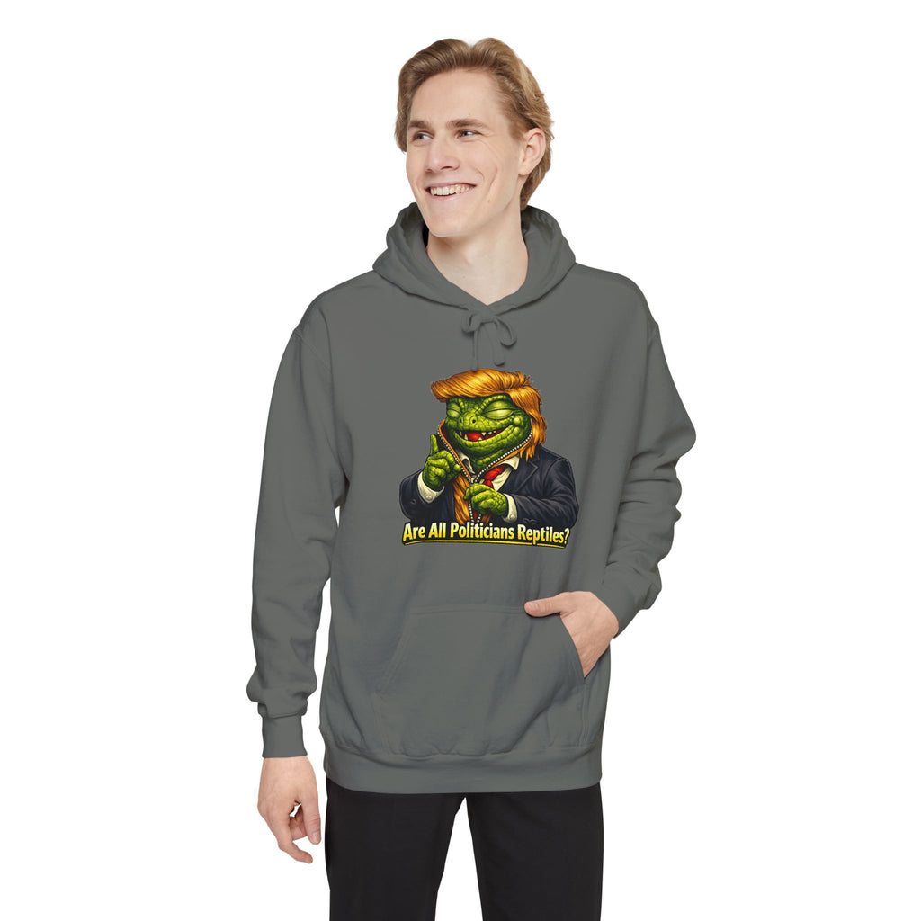 Reptilian Congress Committee | Garment-Dyed Hoodie — AttitudeShirts