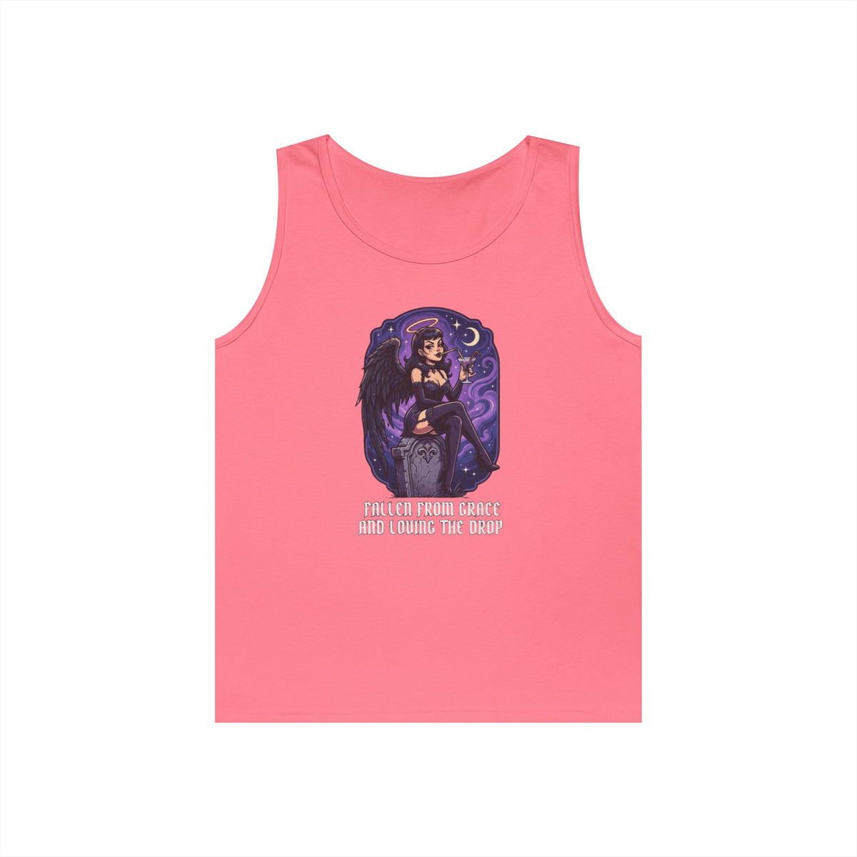 Color: Safety Pink | Fallen From Grace and Loving the Drop Tank Top