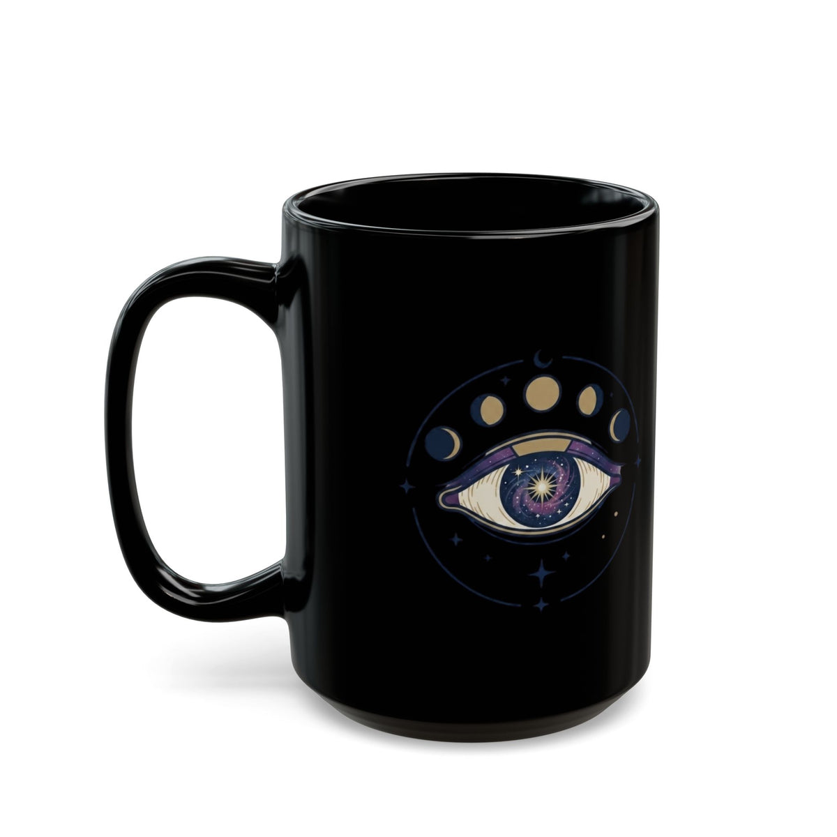 "Trust the Universe" Black Ceramic Mug — Graphic