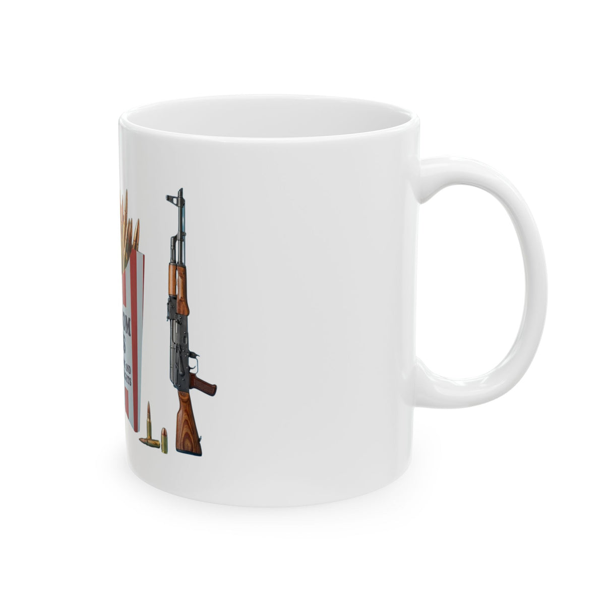 "Freedom Fries" White Ceramic Mug