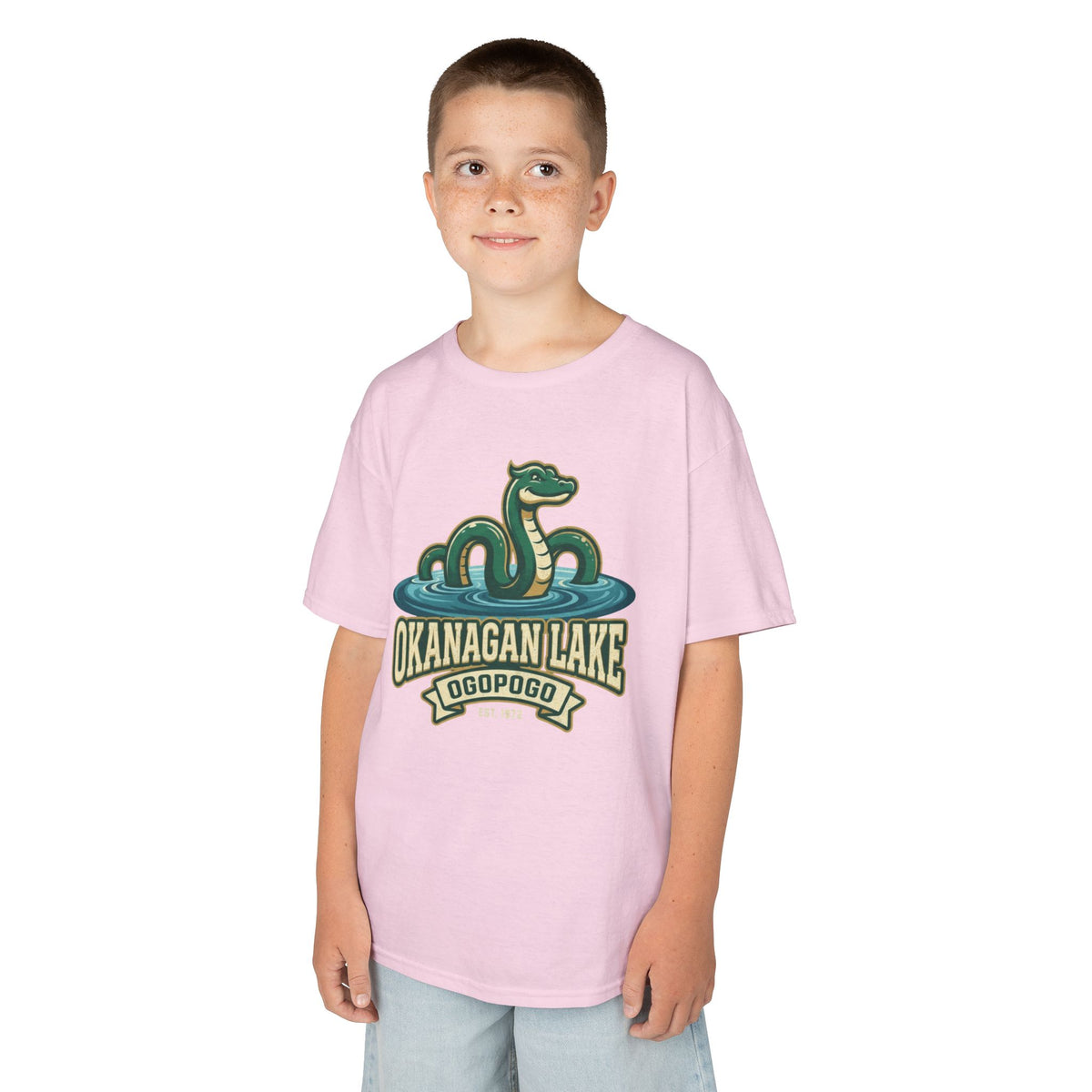Color: Light Pink | Ogopogo (Canada) Kids Tee