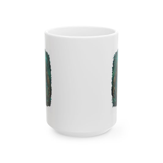 "Mapinguari (Amazon Rainforest)" White Ceramic Mug